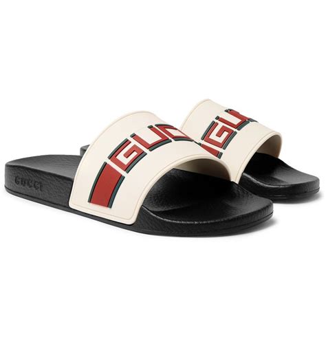 gucci loafer slides white|Gucci new slides.